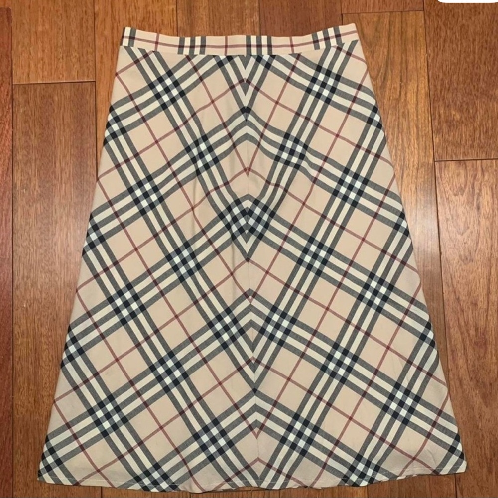 Burberry Iconic Check A-Line Skirt, Sz. 6- Preowned